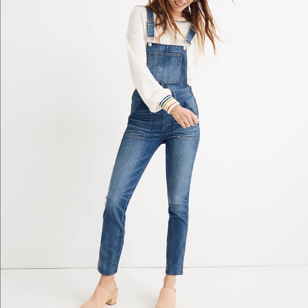 madewell skinny overalls